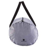 Medium Fold-Down Fitness Barrel Bag - Mottled Grey