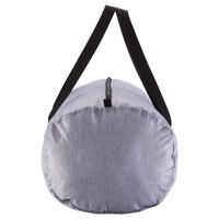 Medium Fold-Down Fitness Barrel Bag - Mottled Grey