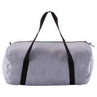 Medium Fold-Down Fitness Barrel Bag - Mottled Grey