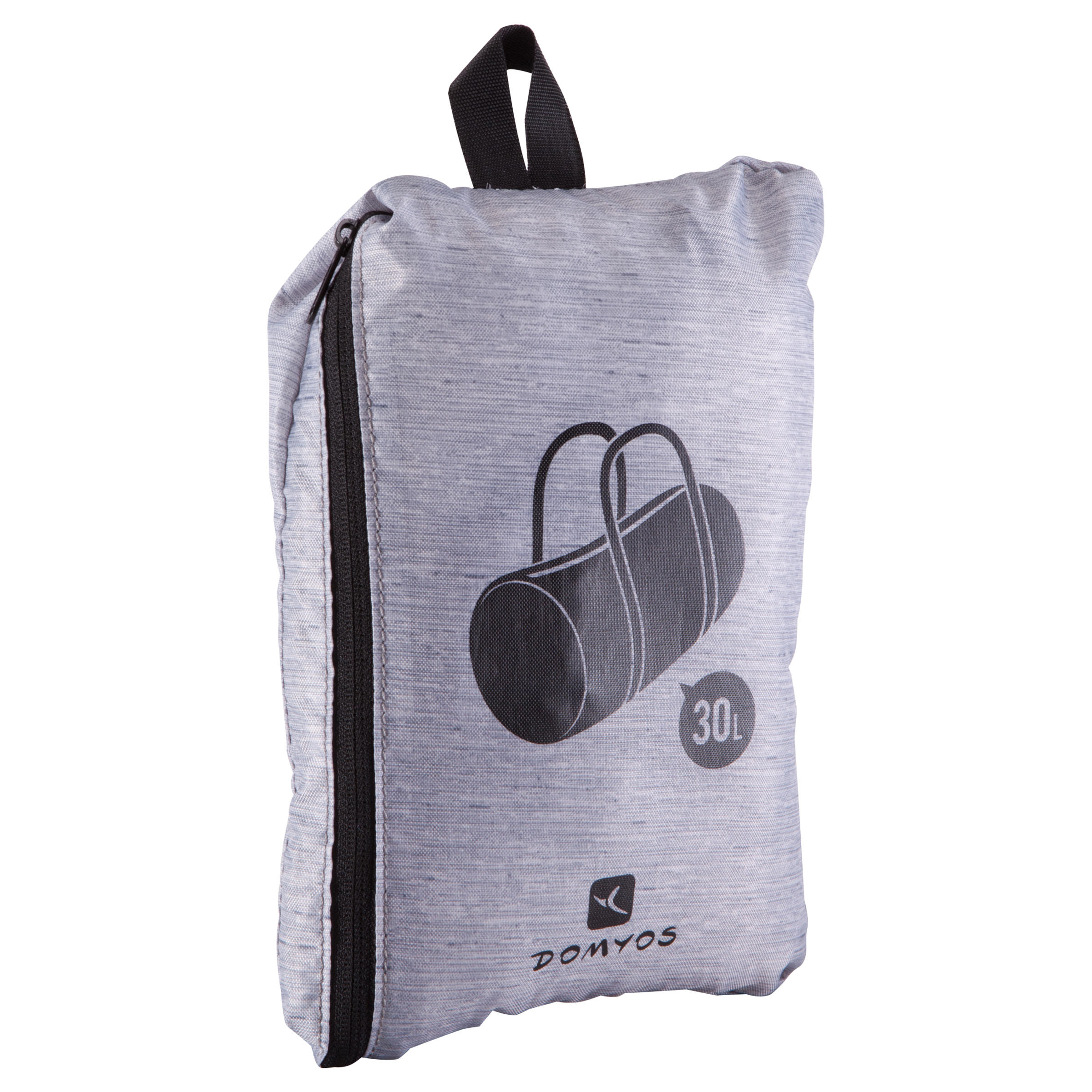 Medium Fold-Down Fitness Barrel Bag - Mottled Grey 2/13