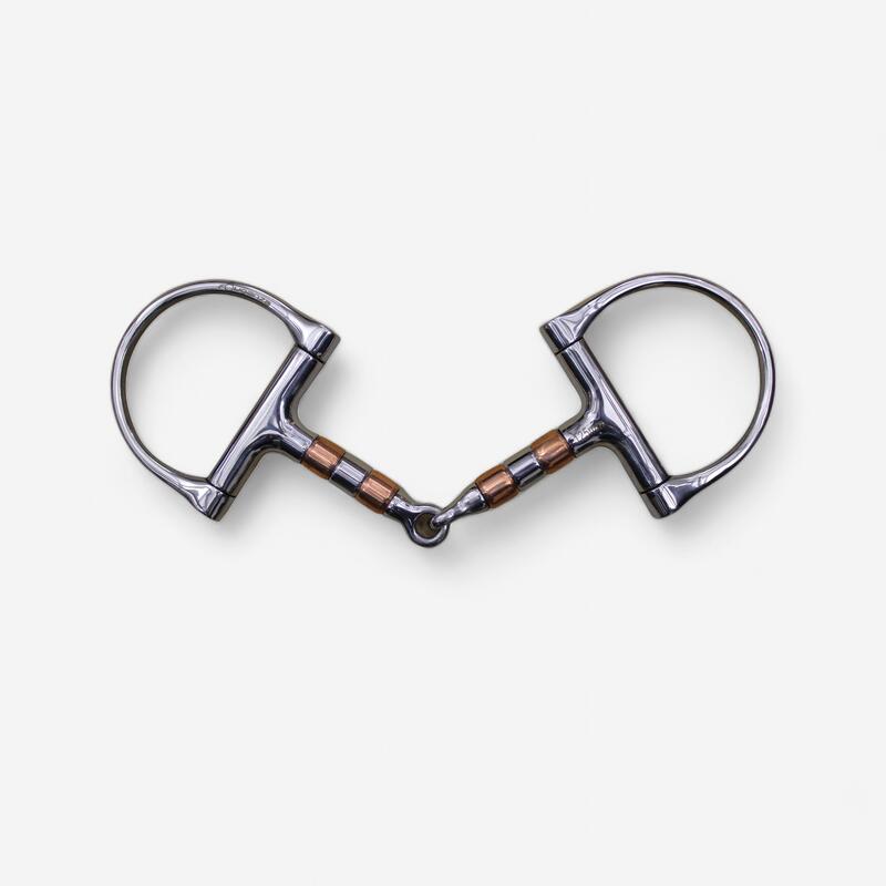 Horseback Riding D-Ring Snaffle Bit with Copper Rollers for Horse and Pony Horseback Riding D-Ring Snaffle Bit with Copper Rollers for Horse and Pony