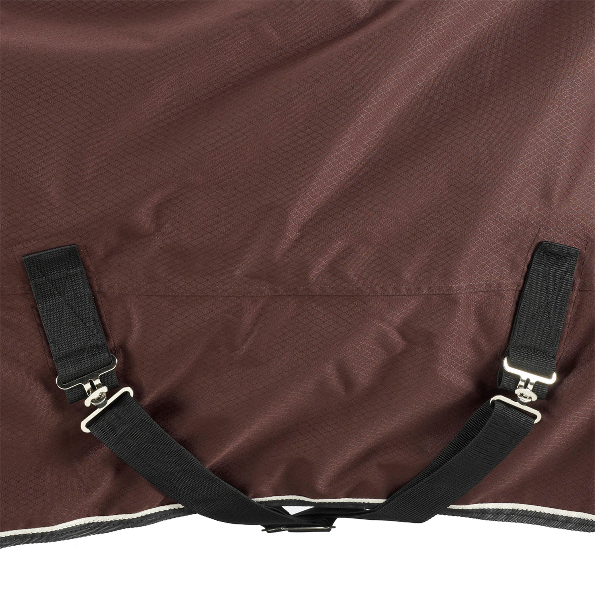 Horse Riding Waterproof Turnout Sheet for Horse & Pony - Allweather Light Brown - FOUGANZA