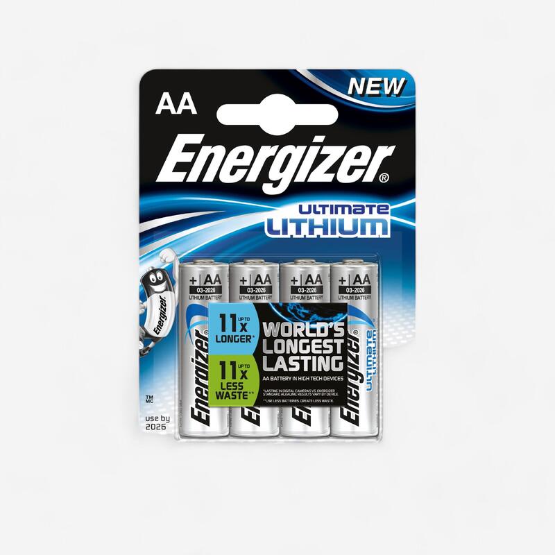 Lot de 4 piles ENERGIZER AA-LR06 Lithium