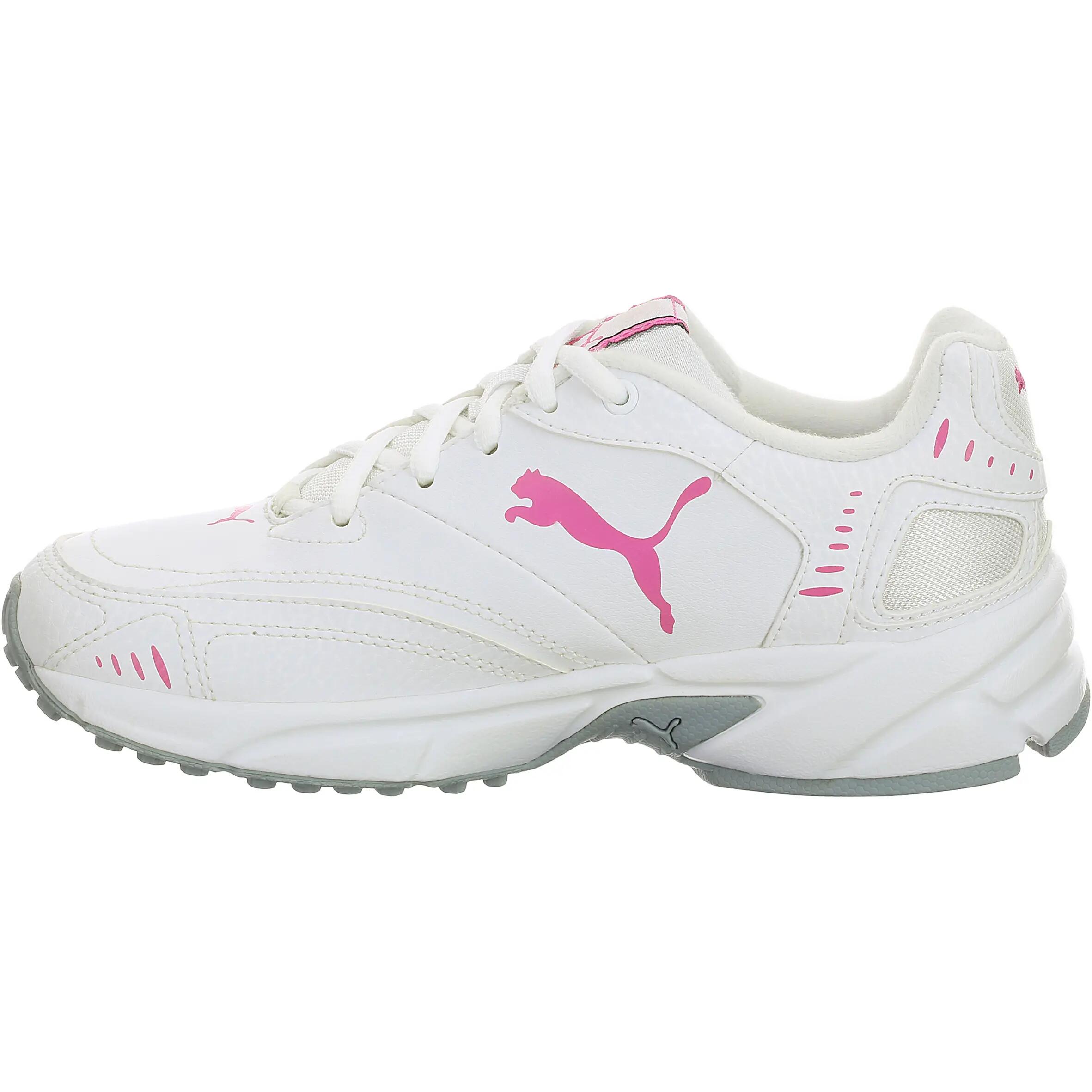 Xenon children's walking and school sports shoes - white/pink 3/9