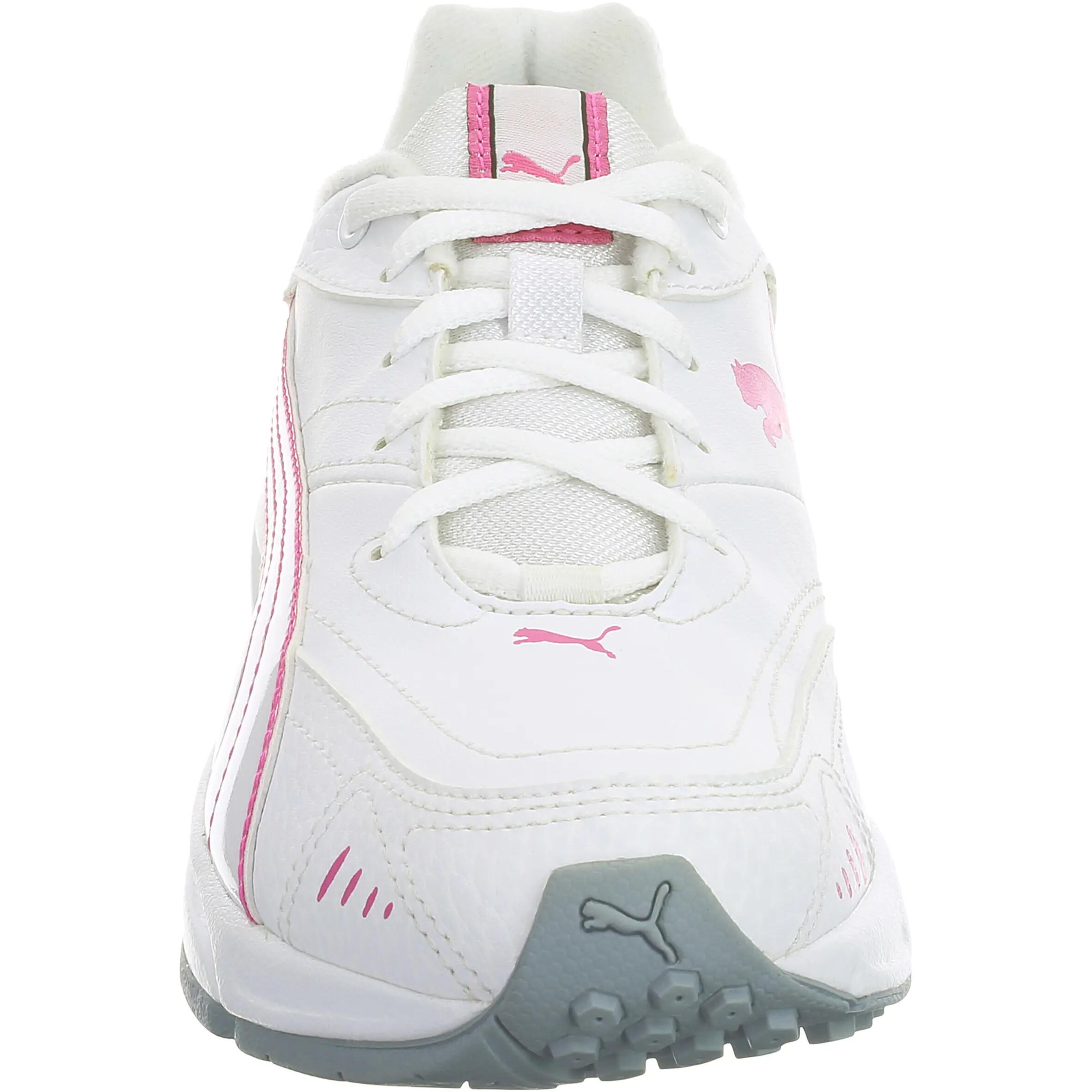 Xenon children's walking and school sports shoes - white/pink 4/9