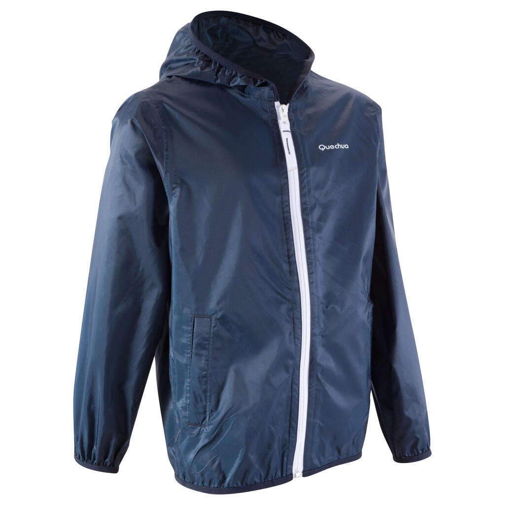 Rain-Cut Zip Children's Jacket - Caribbean Blue