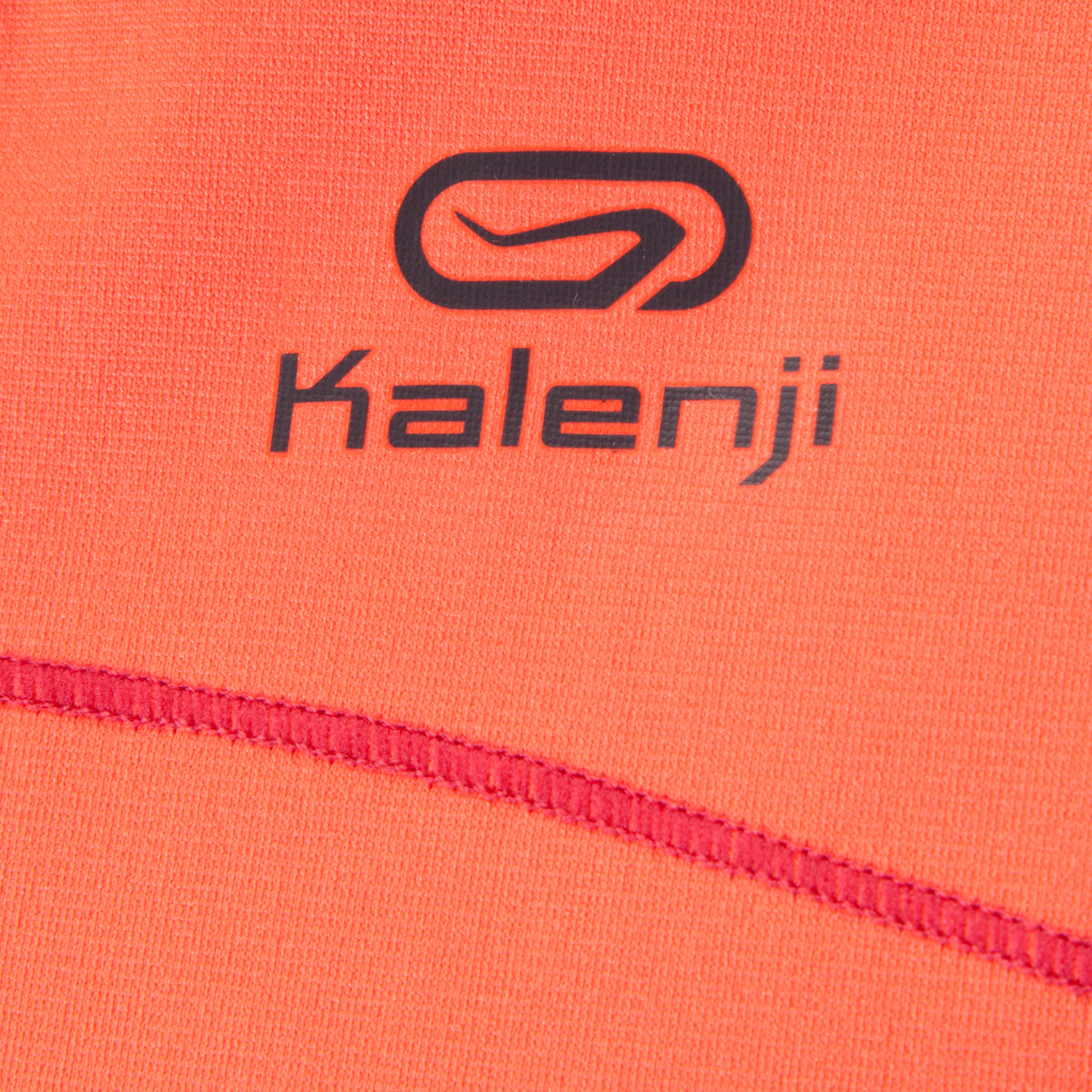 Kalenji Ekiden Women's Warm Long Sleeved Running Jersey - Orange/Grey 8/8