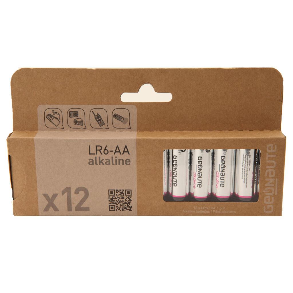 Set of 12 AA Alkaline Batteries