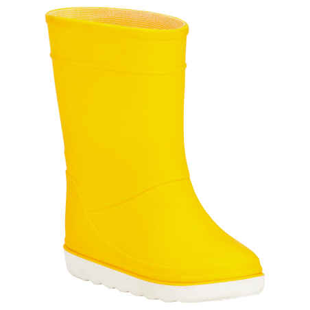 Segelgummistiefel Kinder 100 gelb