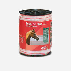 Top Line Plus Horse Riding Fencing Tape 20 mm x 200 m - White