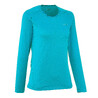 Techfresh 50 Women's Long-Sleeved Hiking T-Shirt - Blue