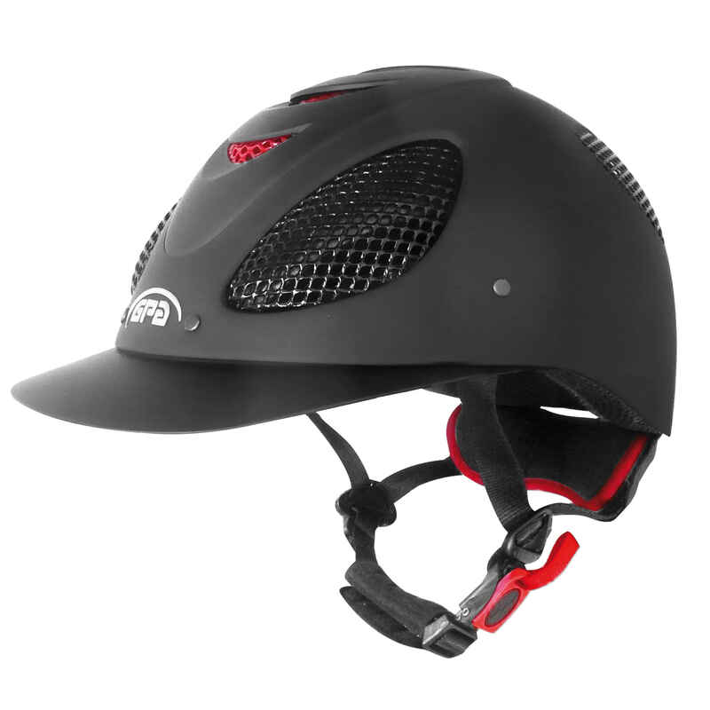 GPA SPEEDAIR EVO + horse riding helmet black Decathlon