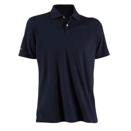 Men's golf short-sleeved polo shirt MW500 navy blue