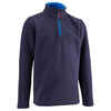 Kids’ Hiking Fleece - MH100 Aged 2-6 - Blue