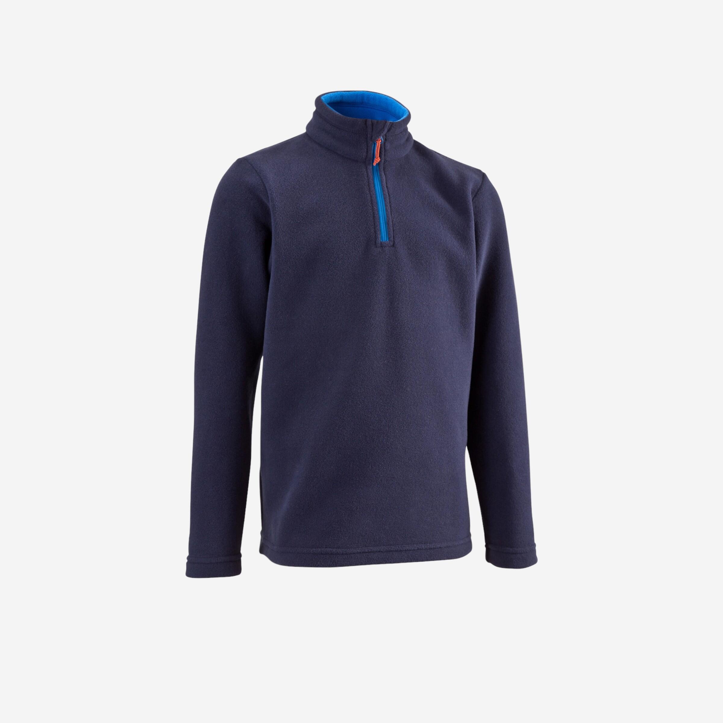 HIKE 100 Boys' Hiking Fleece - Black