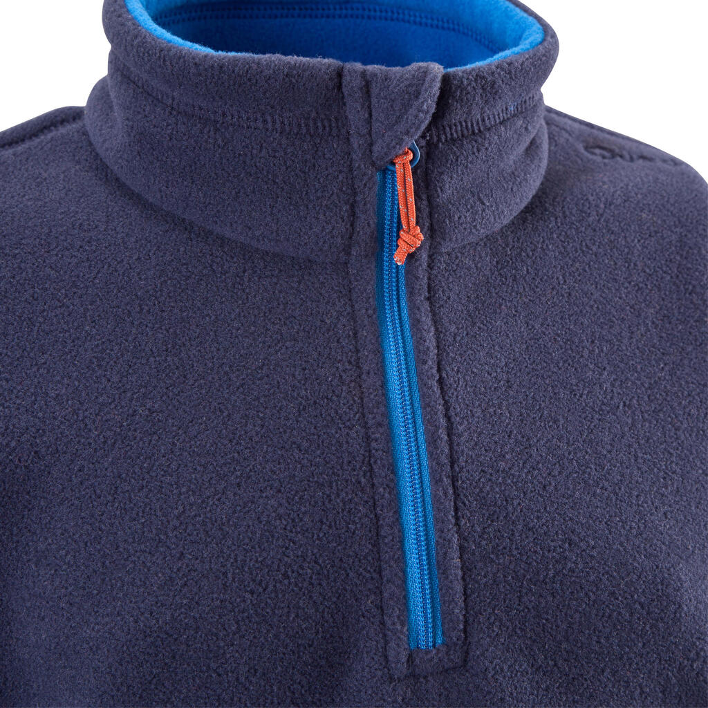 Kids’ Hiking Fleece - MH100 Aged 2-6 - Blue