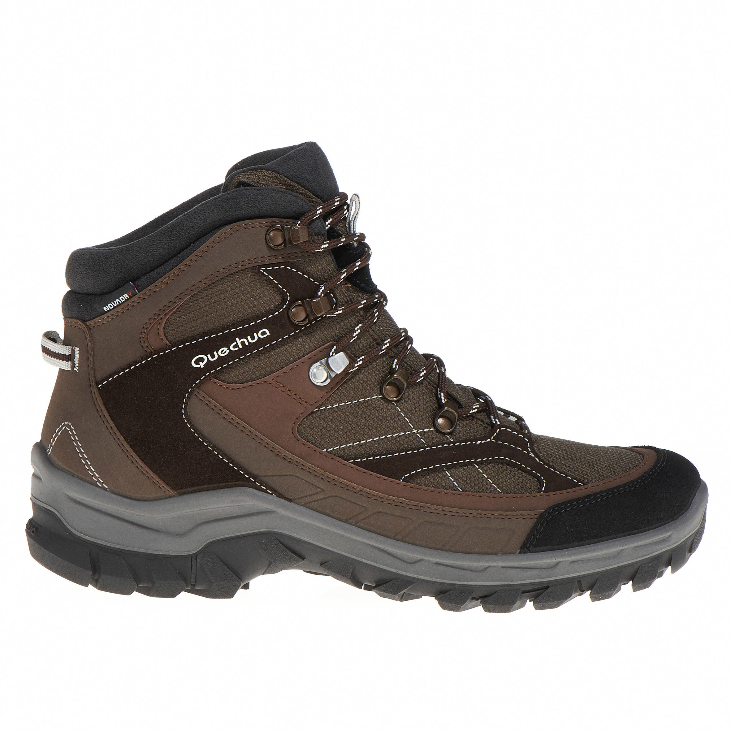 Quechua Forclaz 100 Men's High Waterproof Hiking Shoes 2/13