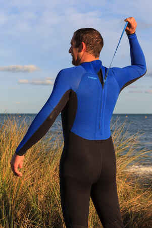 100 Men's 4/3 mm Neoprene Surfing Wetsuit