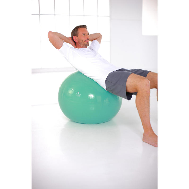 100 Small Inflate Deflate Pilates Ball Pump 0 9l Domyos By Decathlon
