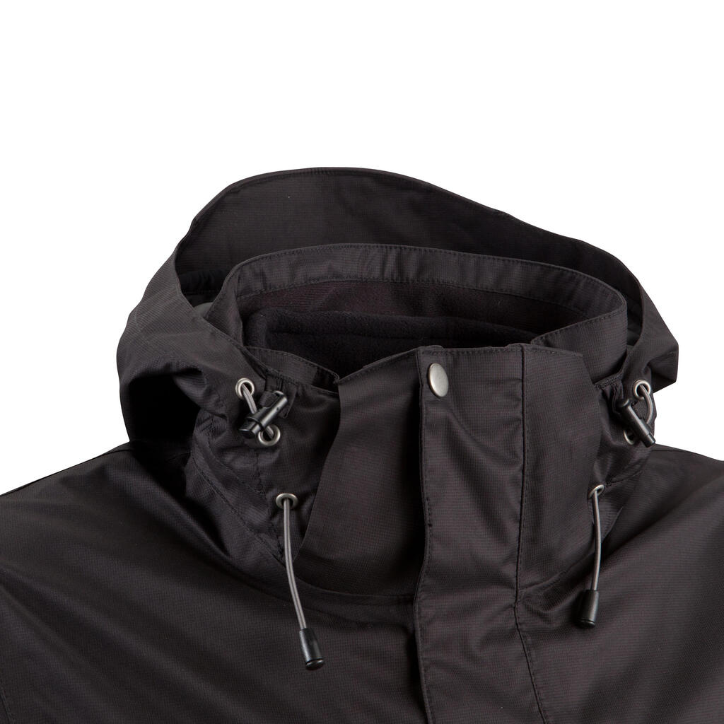 3-in-1 Regenjacke Arpenaz 300 Herren, schwarz