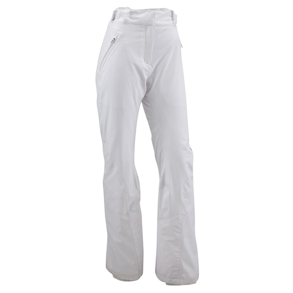 WEDZE MIDCARVE WOMEN'S SKI TROUSERS - WHITE