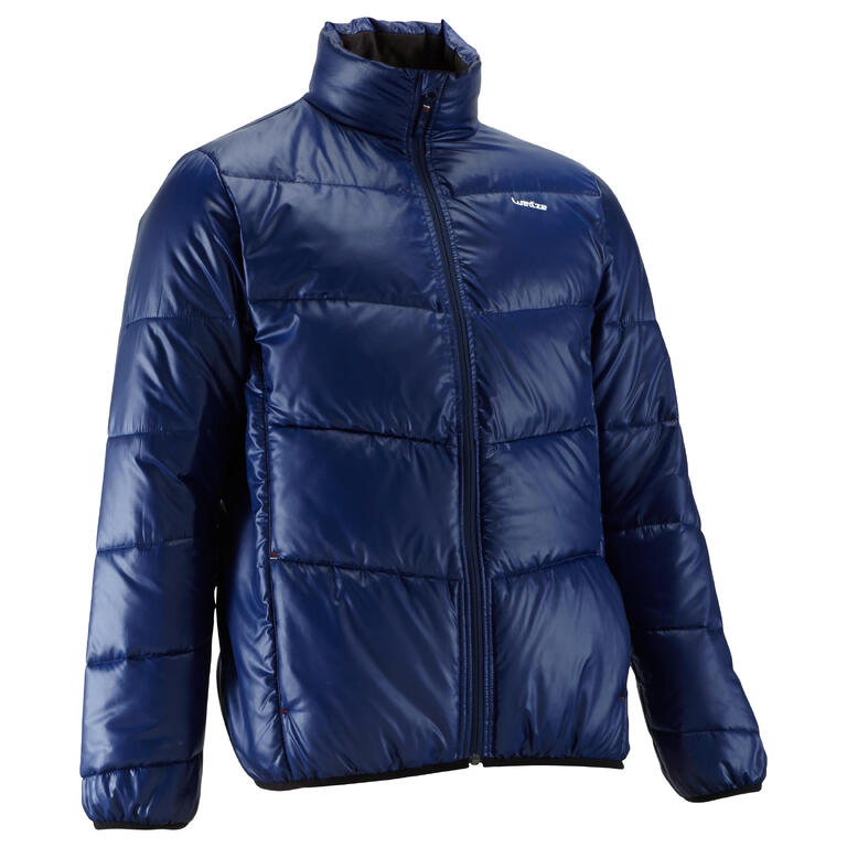 Buy Arpenaz 100 men's down hiking jacket navy Online Decathlon