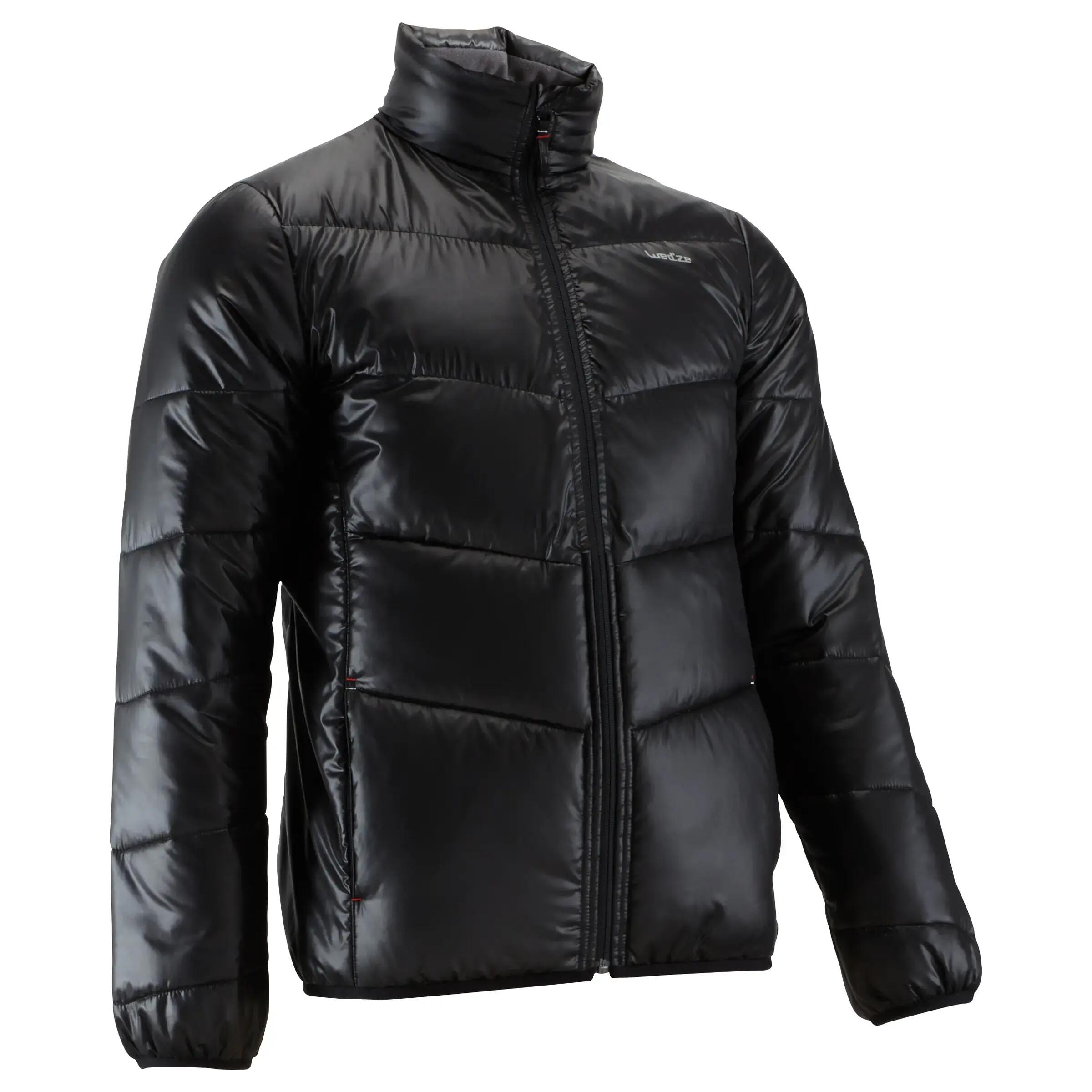 Arpenaz 100 men's down hiking jacket - black 1/2