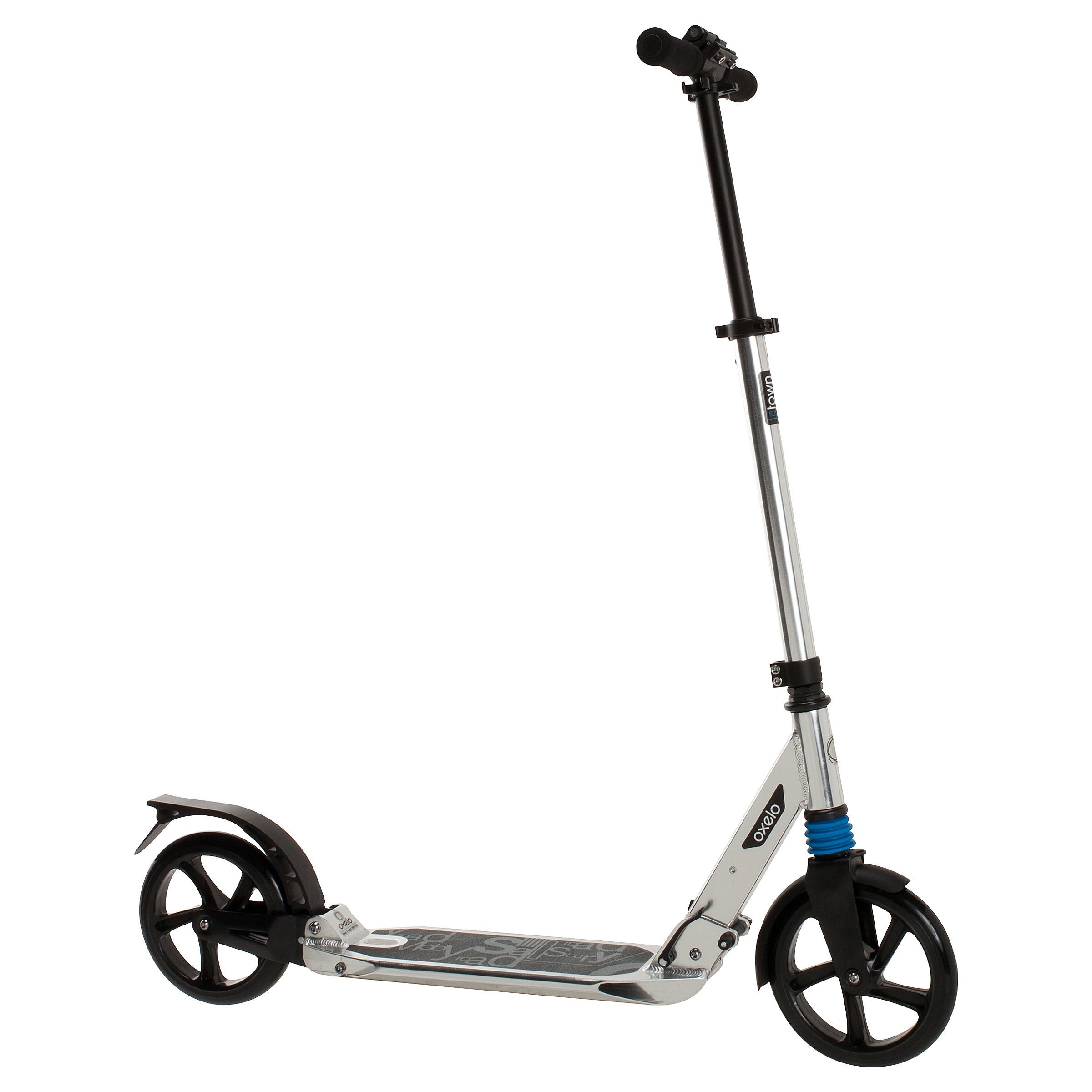 OXELO Town7 XL Adult Scooter - Chrome