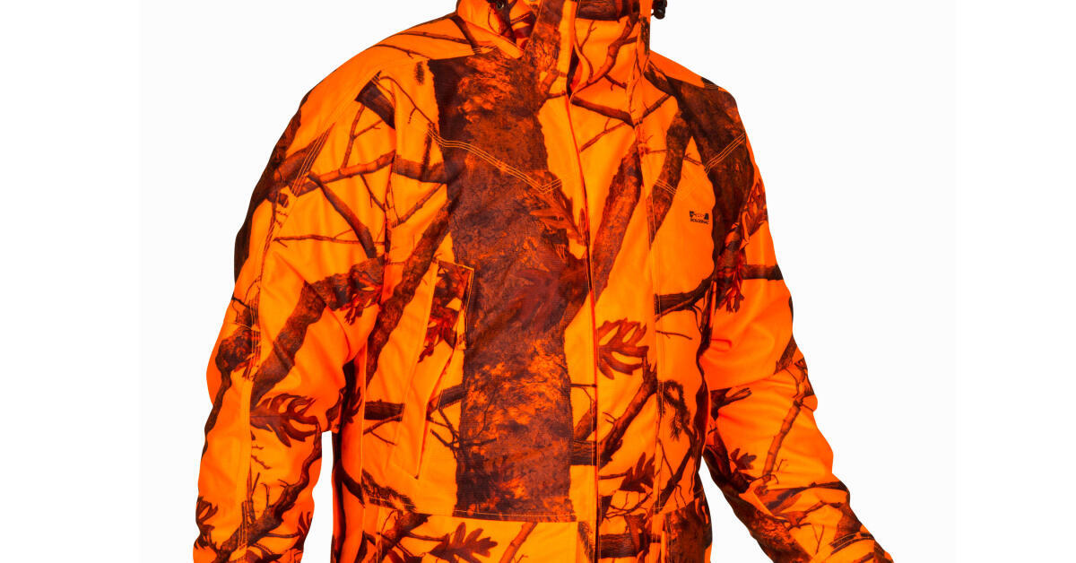 JAGDJACKE SOLOGNAC SIBIR 300 CAMOUFLAGE NEON