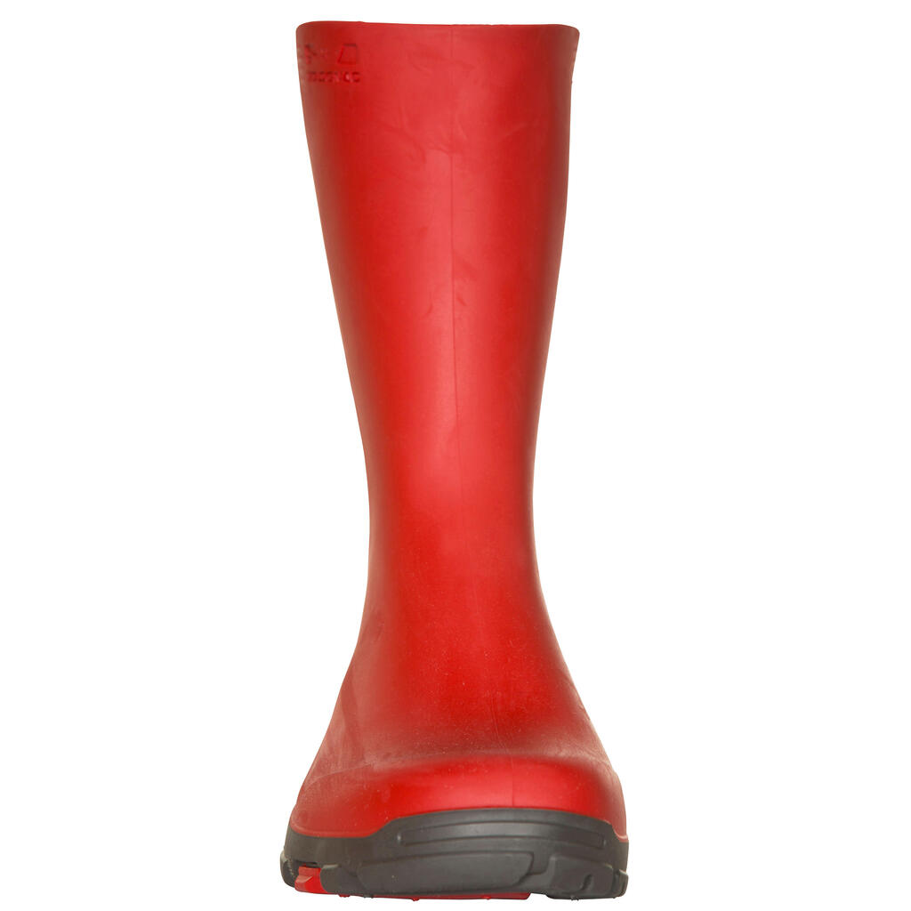 Gummistiefel INVERNESS 100 Damen leicht, rot 