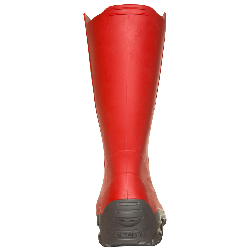 Gummistiefel INVERNESS 100 Damen leicht, rot 