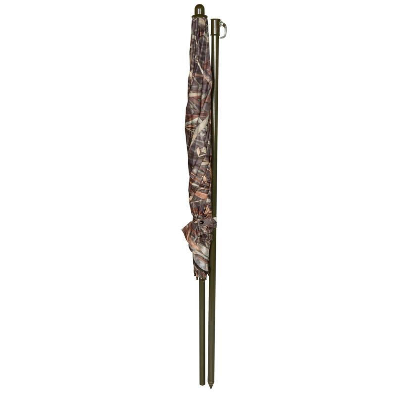 Sombrilla Caza Solognac Kamo-R 162 Cm Diametro Camuflaje Marismas