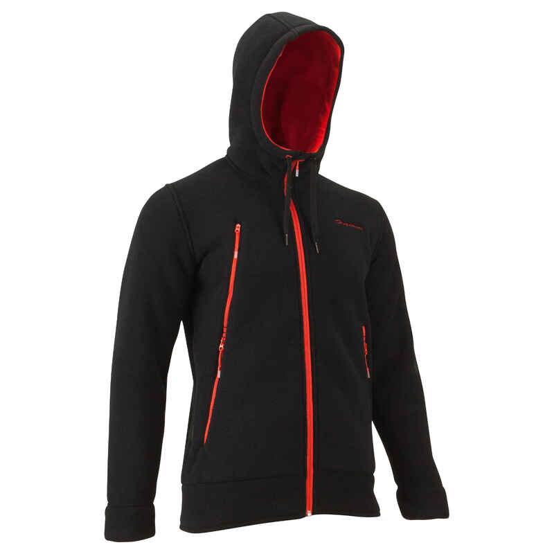 Veste polaire de randonn?�e neige homme SH100 ultra-warm noire - Decathlon