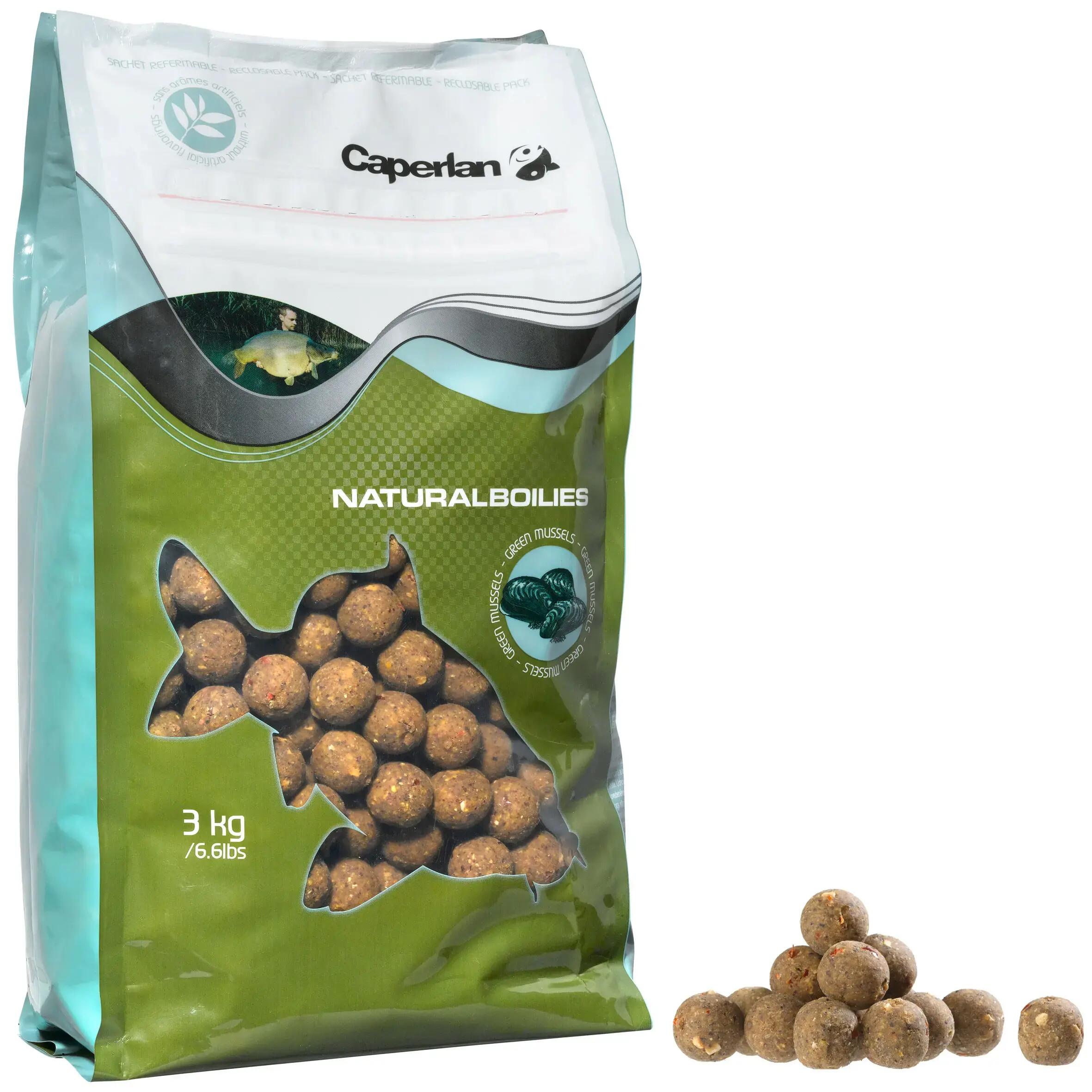 Natural boilies 3 kg carp fishing pellets 4/9