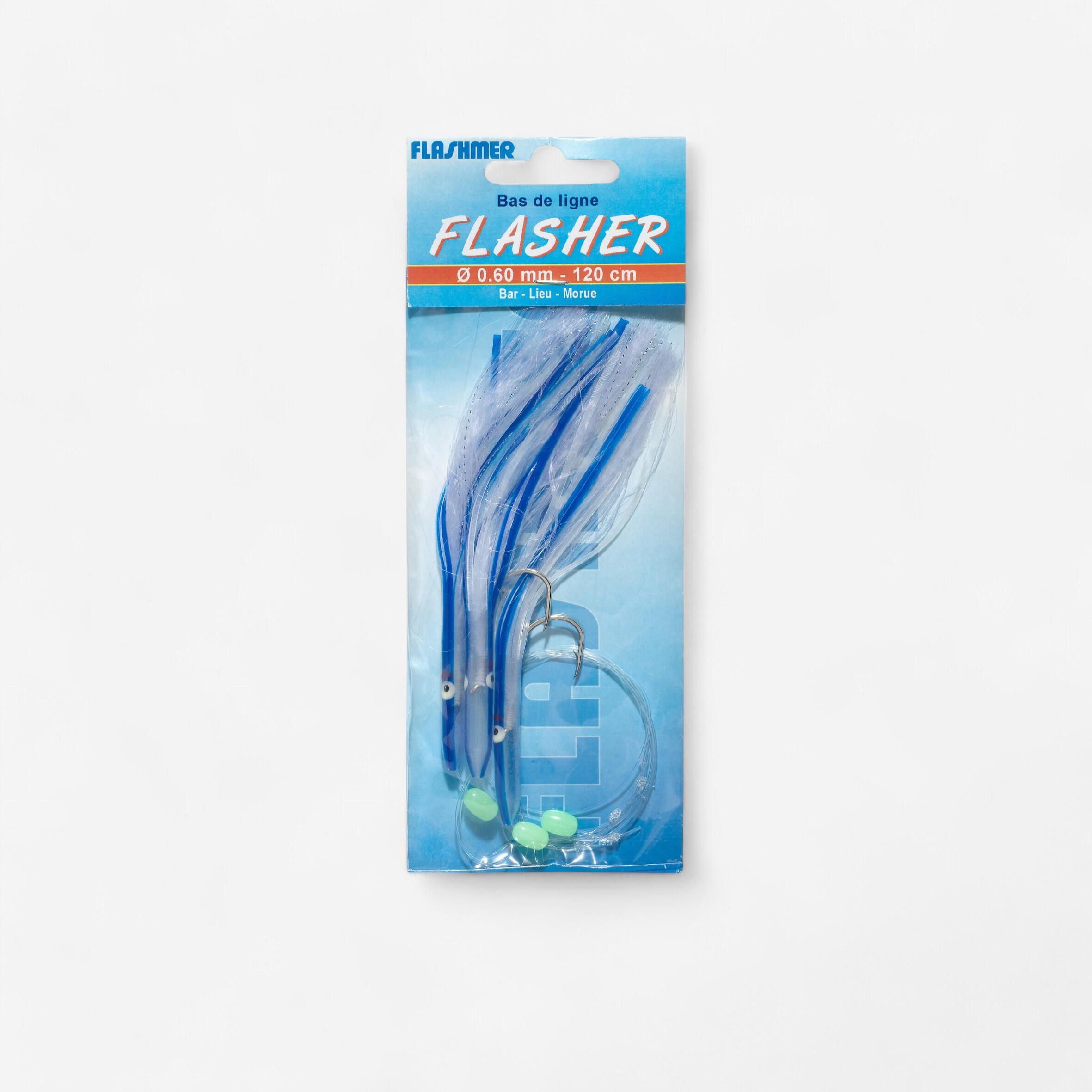 Flashmer - Bas De Ligne Flasher 3 Hameçons N°2/0 Pêche En Mer - Train De Plumes - Peche - - Taille Unique - Decathlon