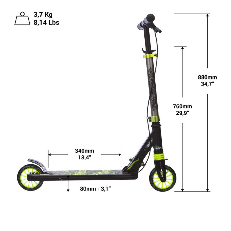 PRODUCTO OCASIÓN: Patinete Scooter Oxelo MID5 Niños Freno en el Manillar