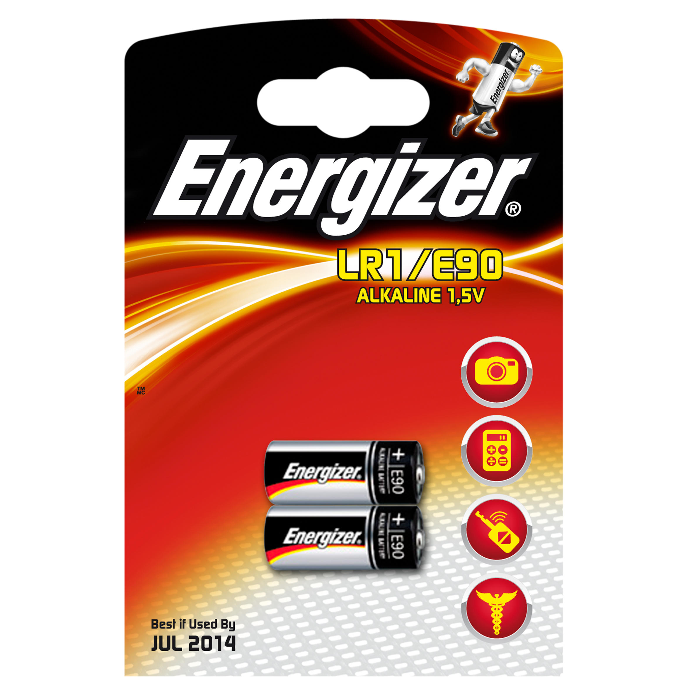 Pack of 2 E90-LR01 1.5V batteries 1/1