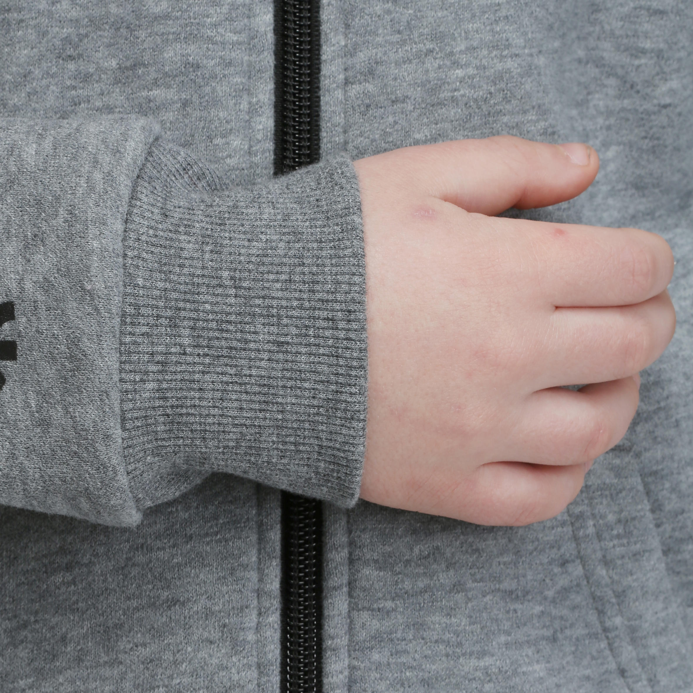 B300 Junior Basketball Hoody Jacket - Grey 10/12