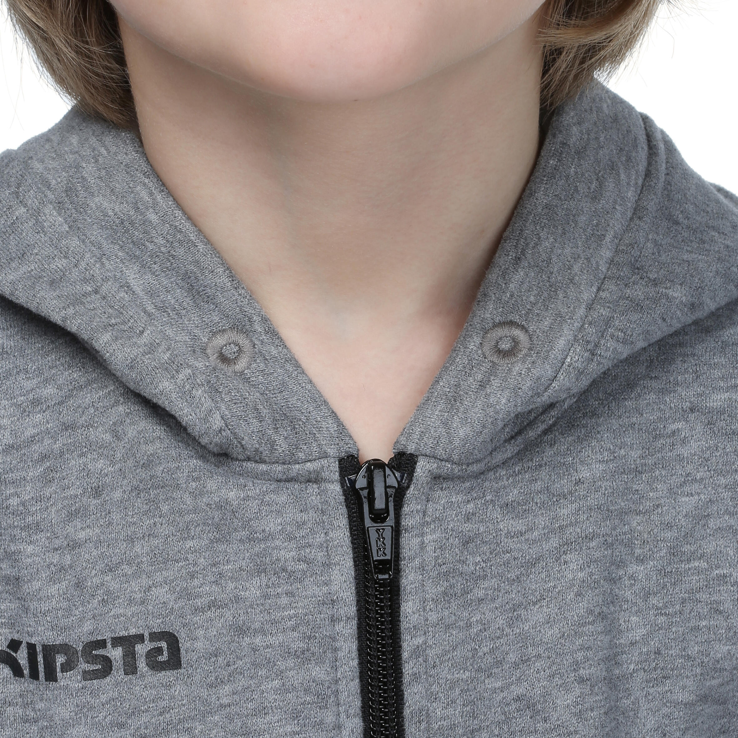 B300 Junior Basketball Hoody Jacket - Grey 7/12