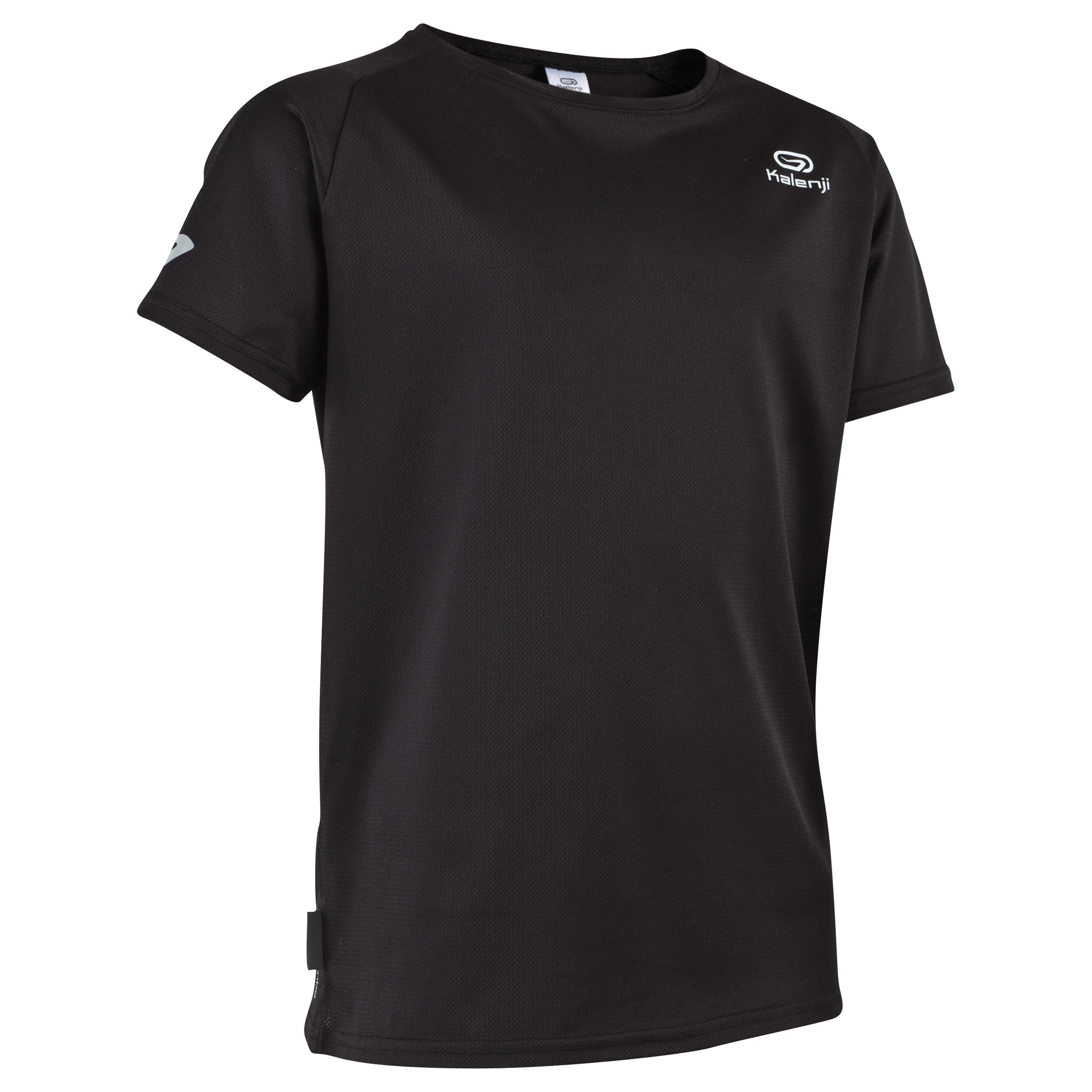 KALENJI EKIDEN KID'S RUNNING T-SHIRT BLACK