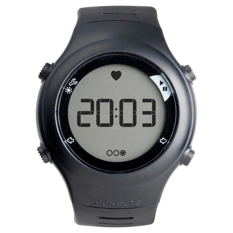 Orologio cardiofrequenzimetro running ONRHYTHM 110 nero