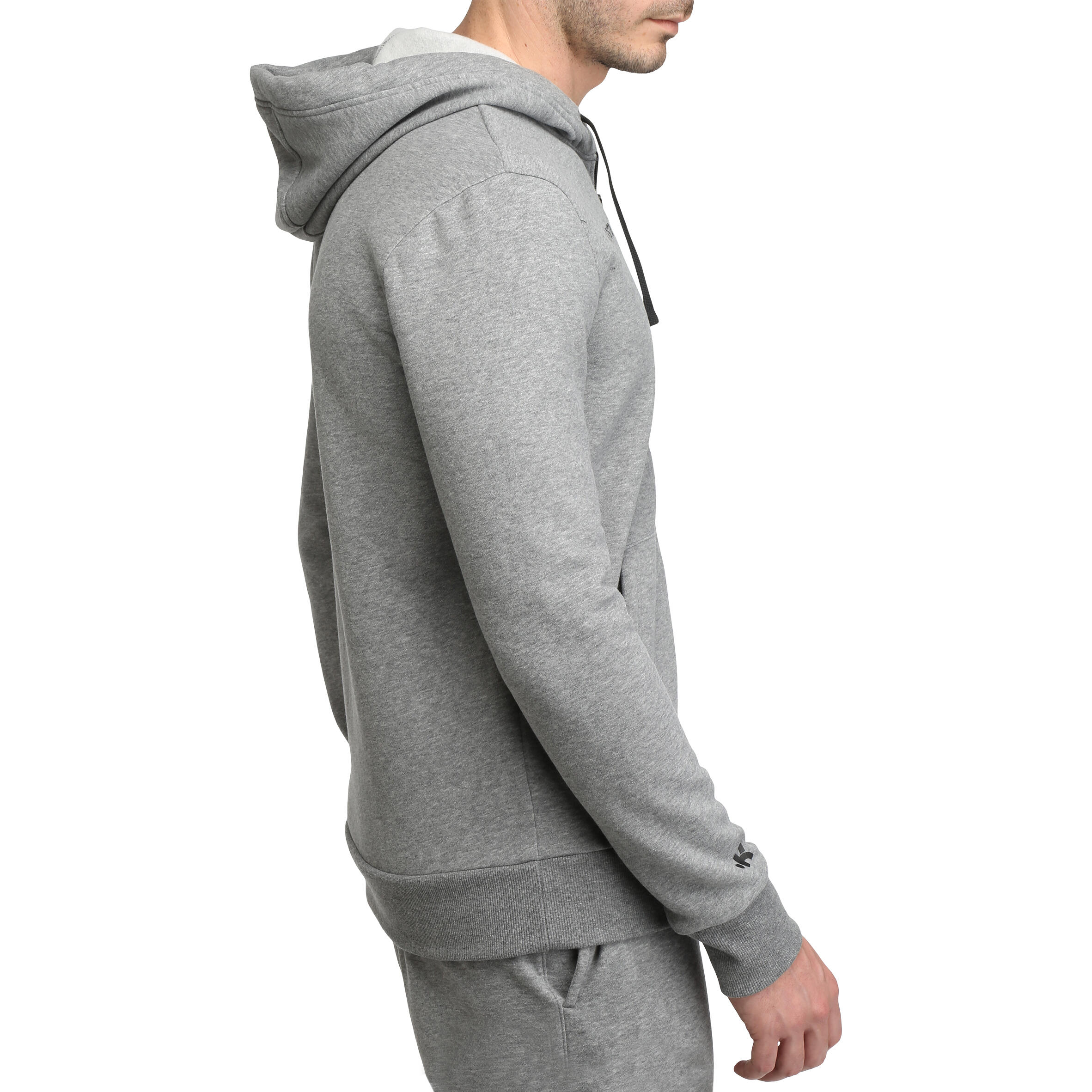 B300 Men's Basketball Hooded Jacket - Grey 1/11