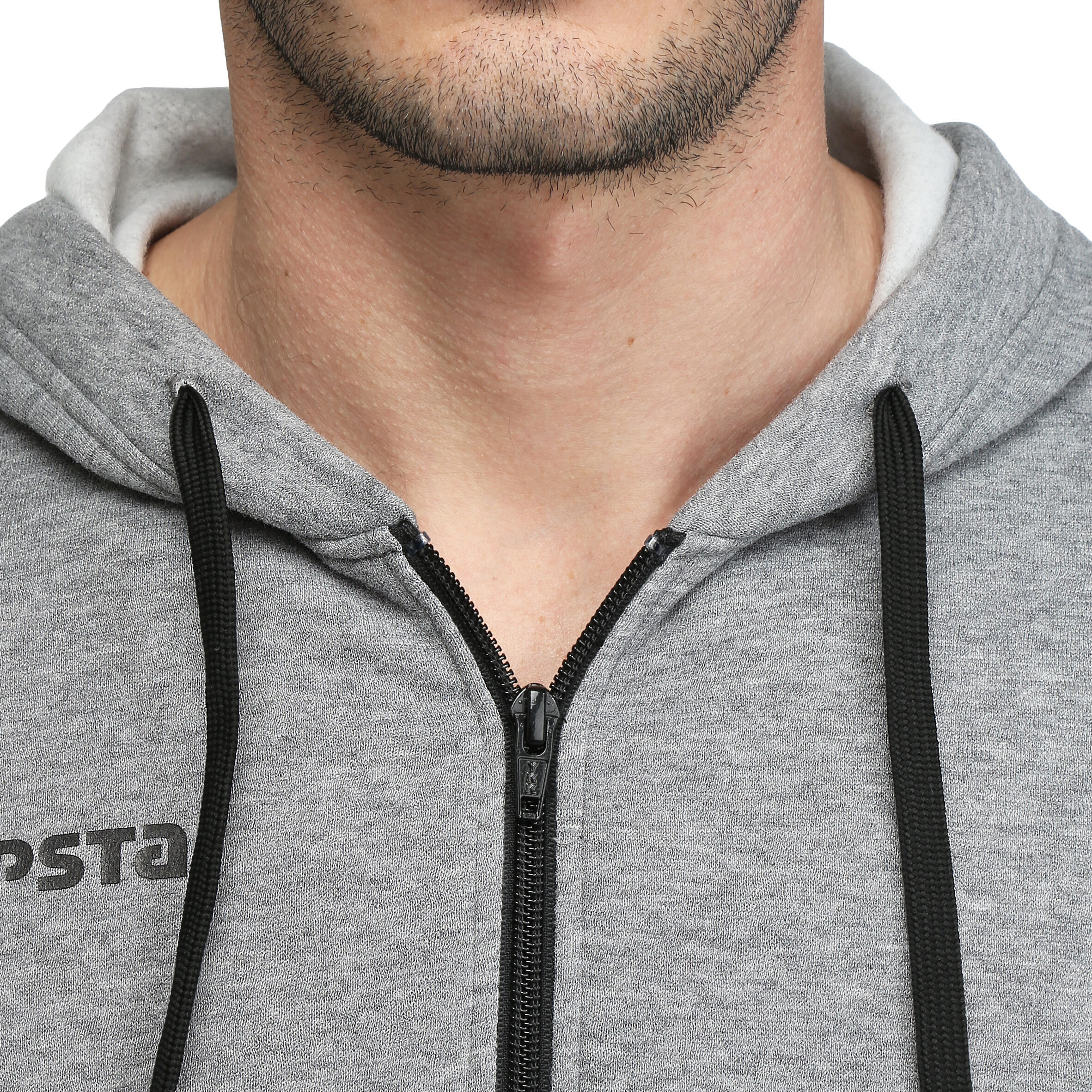 B300 Men's Basketball Hooded Jacket - Grey 4/11