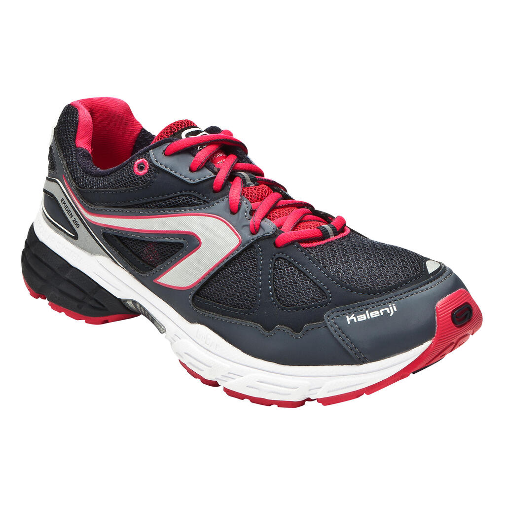Laufschuhe Ekiden 200 Pronation Damen grau/pink