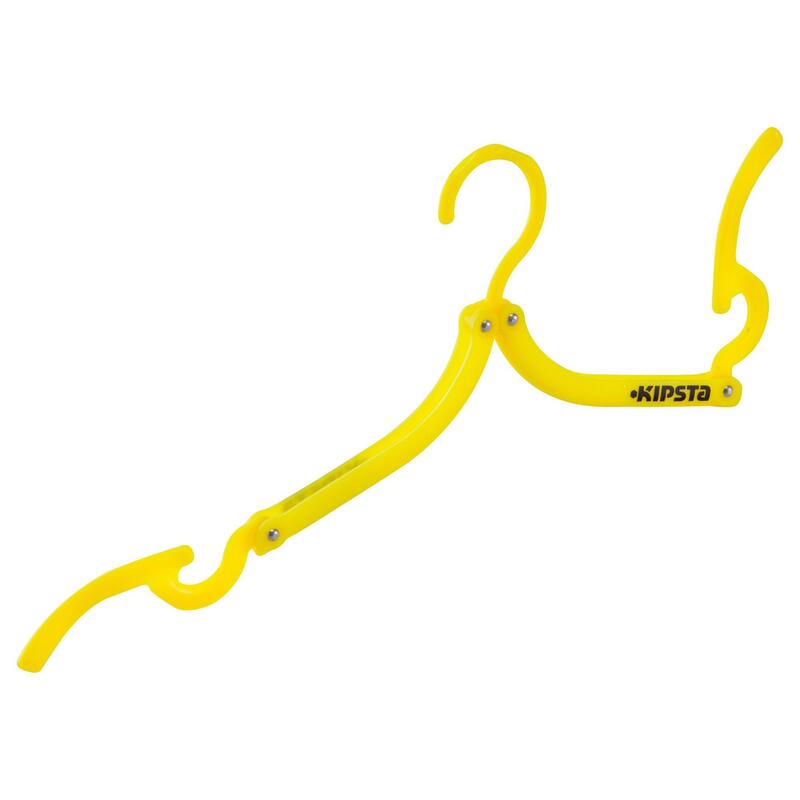 Cabide dobrável amarelo