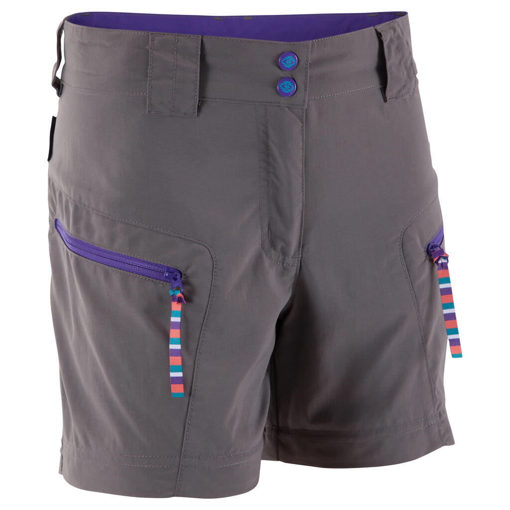 Zipphose Forclaz 500 Girl Kinder, grau