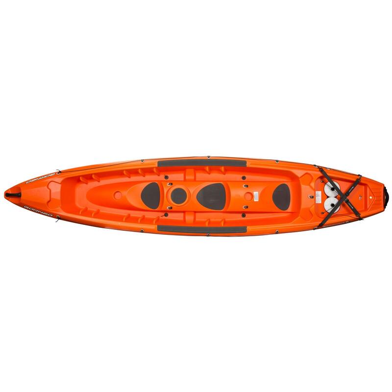 CANOE KAYAK RIGIDE BORNEO BIC AVEC DOSSERET 2 PLACES ADULTE ET 1 PLACE ENFANT