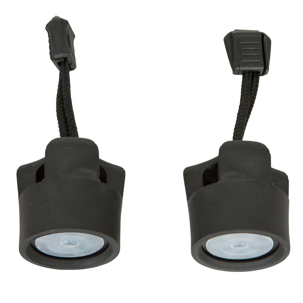 Self-draining plugs for rigid kayak Sit On Top Rotomod X2