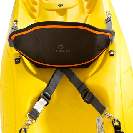 Canoe-kayak comfort seat with 4-point fixing for sit-on-top models
