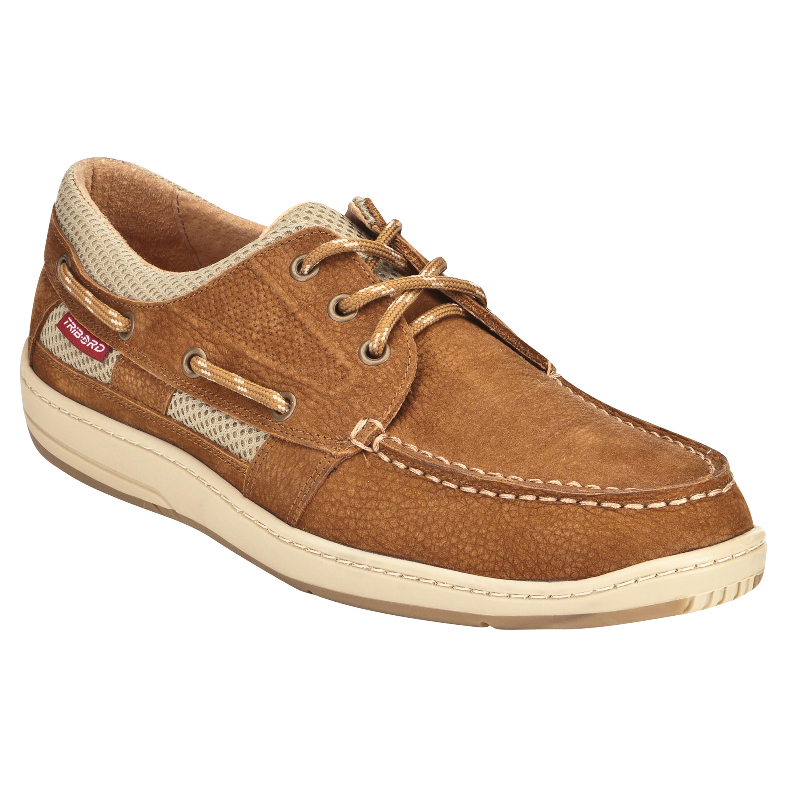 TRIBORD CLIPPER men's boat shoes - Brown